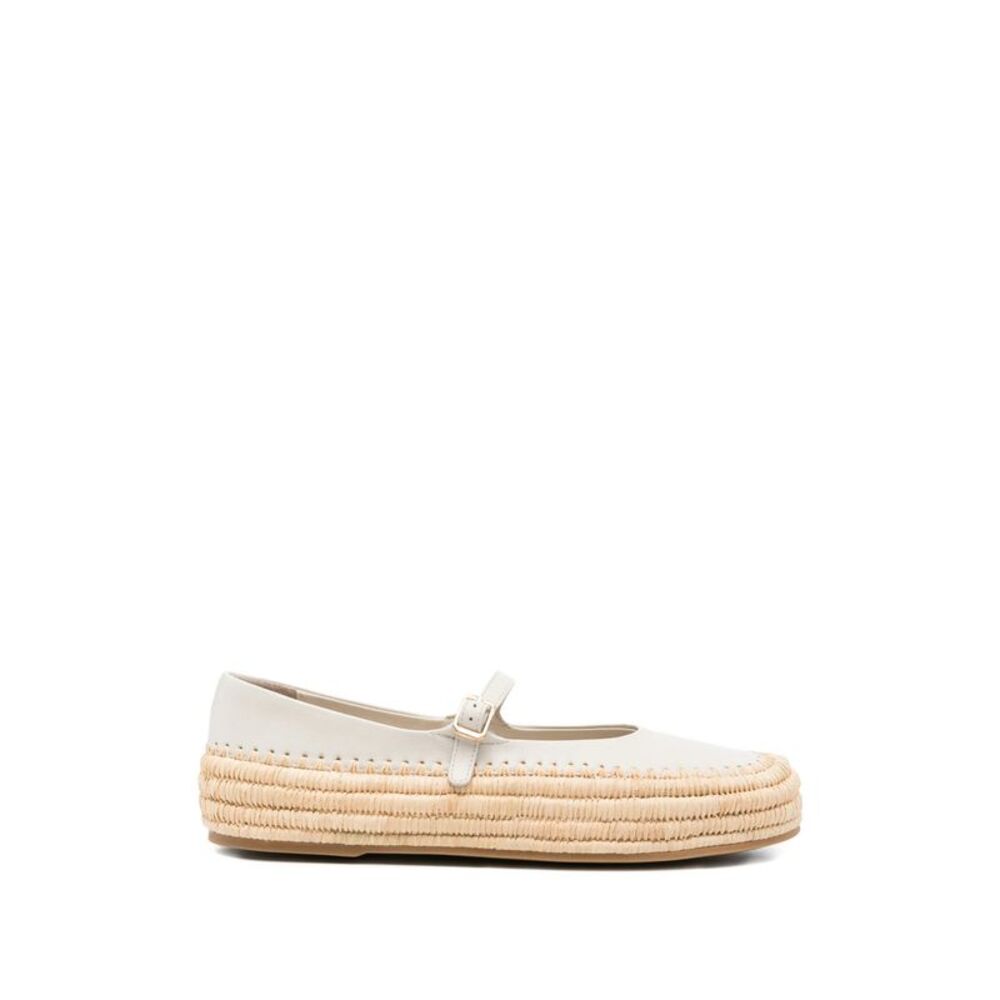 Paloma Barceló White Ballet Flats Women